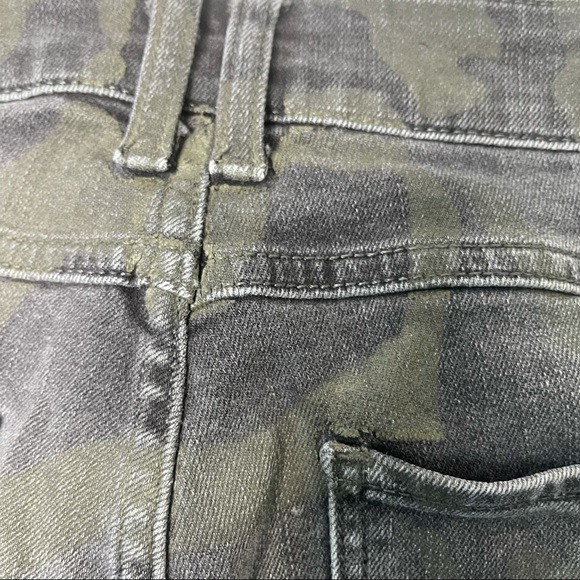 SANDRO Women's Black Washed Green Zebra Print Skinny Denim Jeans Size 40 EUC - Picture 8 of 11